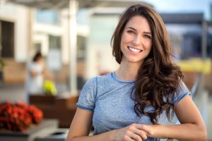 Woman with attractive smile