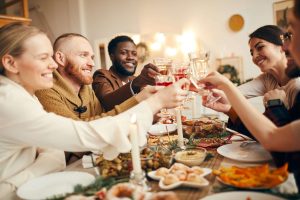 a group of people celebrating a holiday in Kansas City